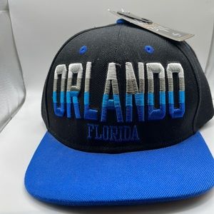 NWT!  Orlando Florida Black and Blue Essencial Adjustable Hat